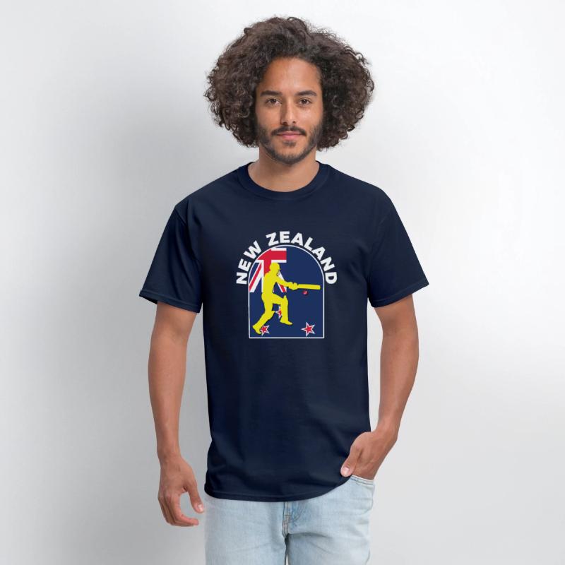 New Zealand Cricket Batsman New Zealand Flag