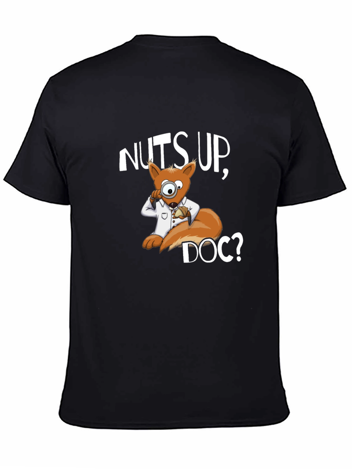 Nuts Up Doc? Squirrel Cartoon Graphic T-Shirt
