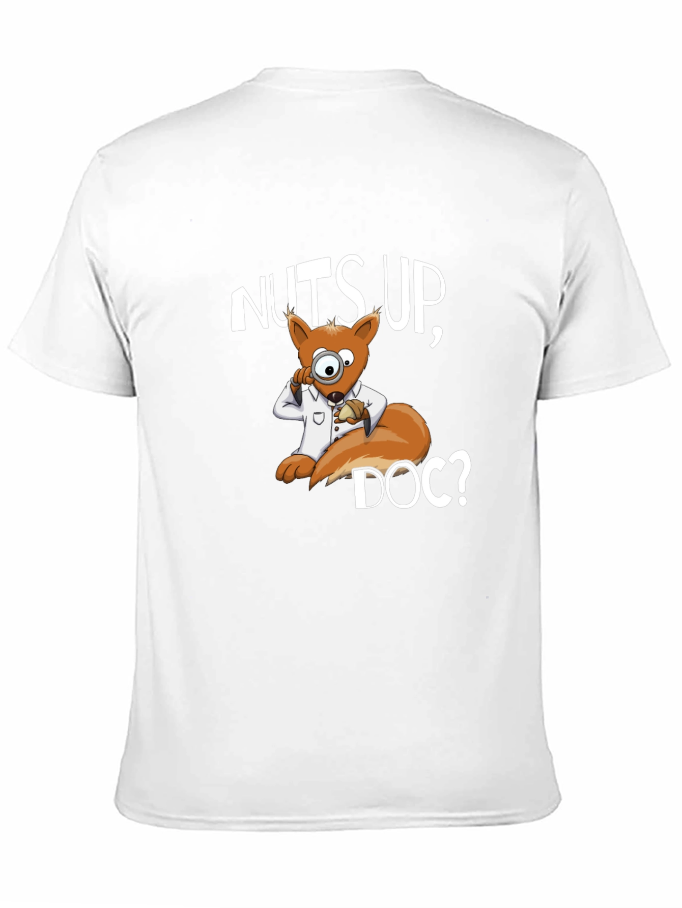 Nuts Up Doc? Squirrel Cartoon Graphic T-Shirt
