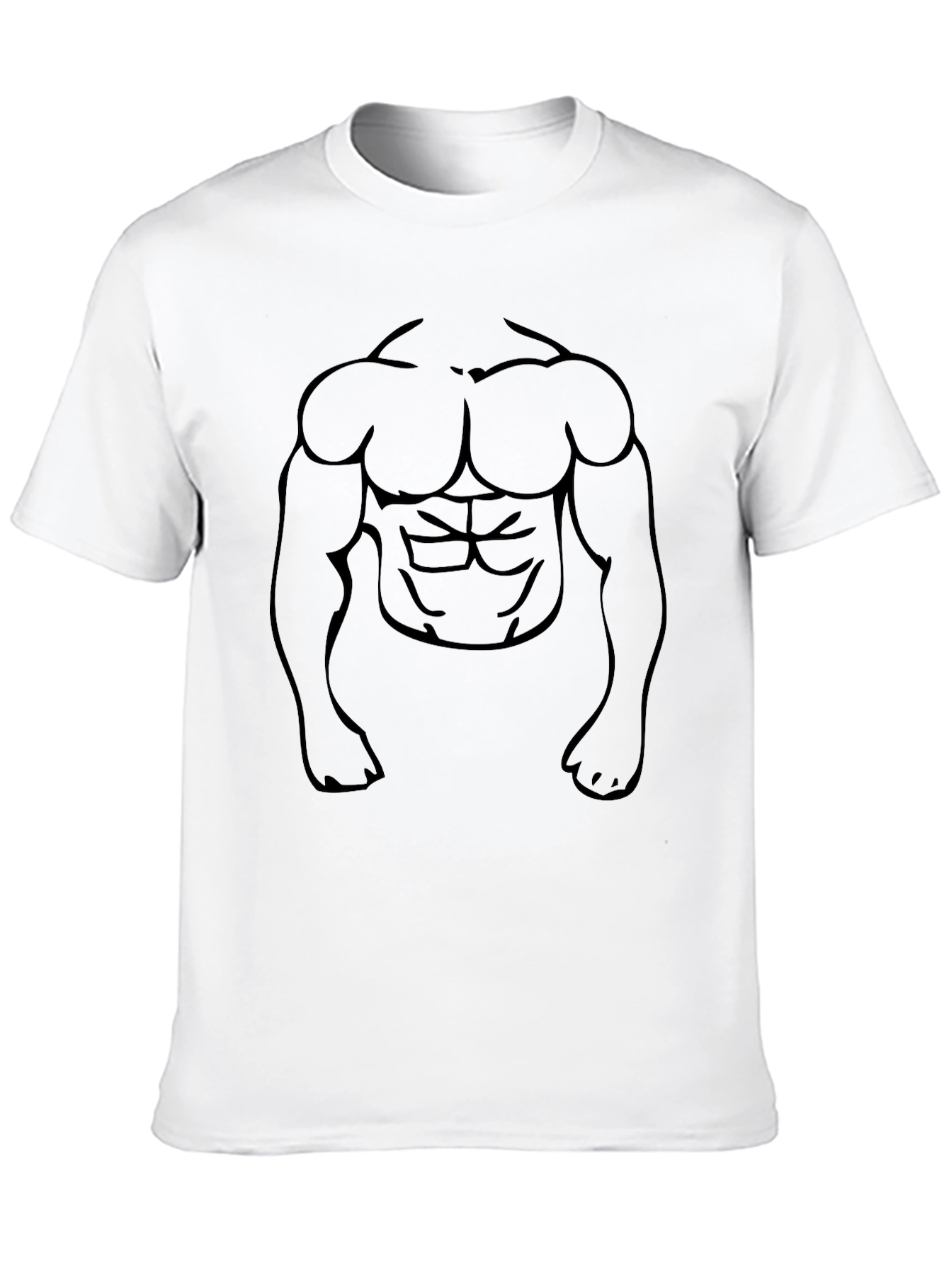Muscle Graphic Black T-Shirt - Mens Fashion Tee