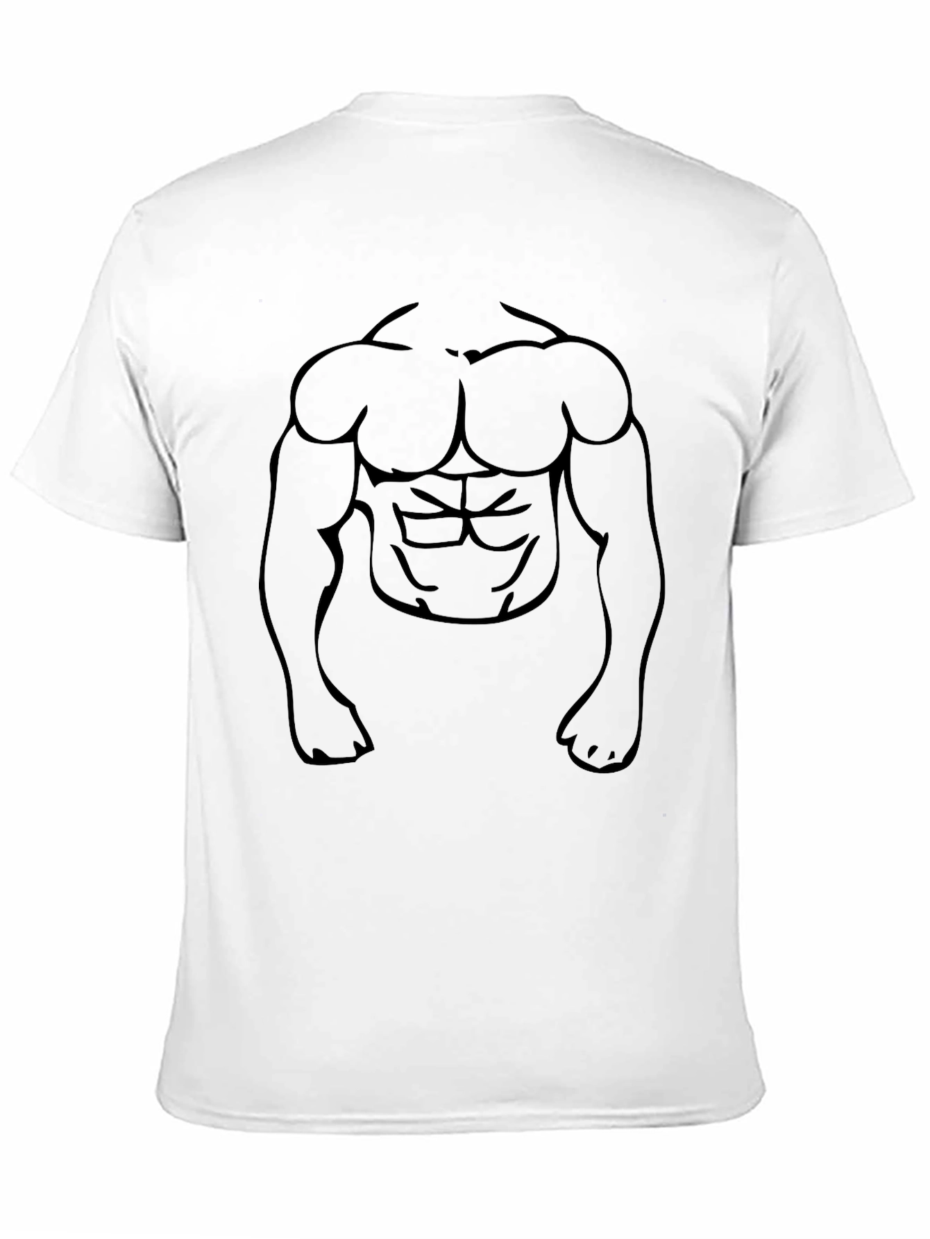 Muscle Graphic Black T-Shirt - Mens Fashion Tee