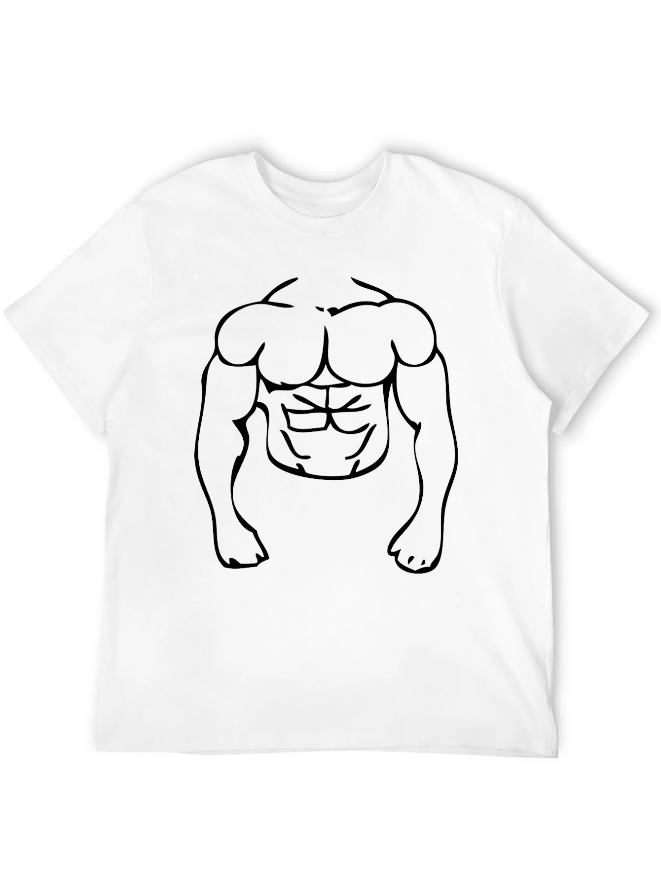 Muscle Graphic Black T-Shirt - Mens Fashion Tee