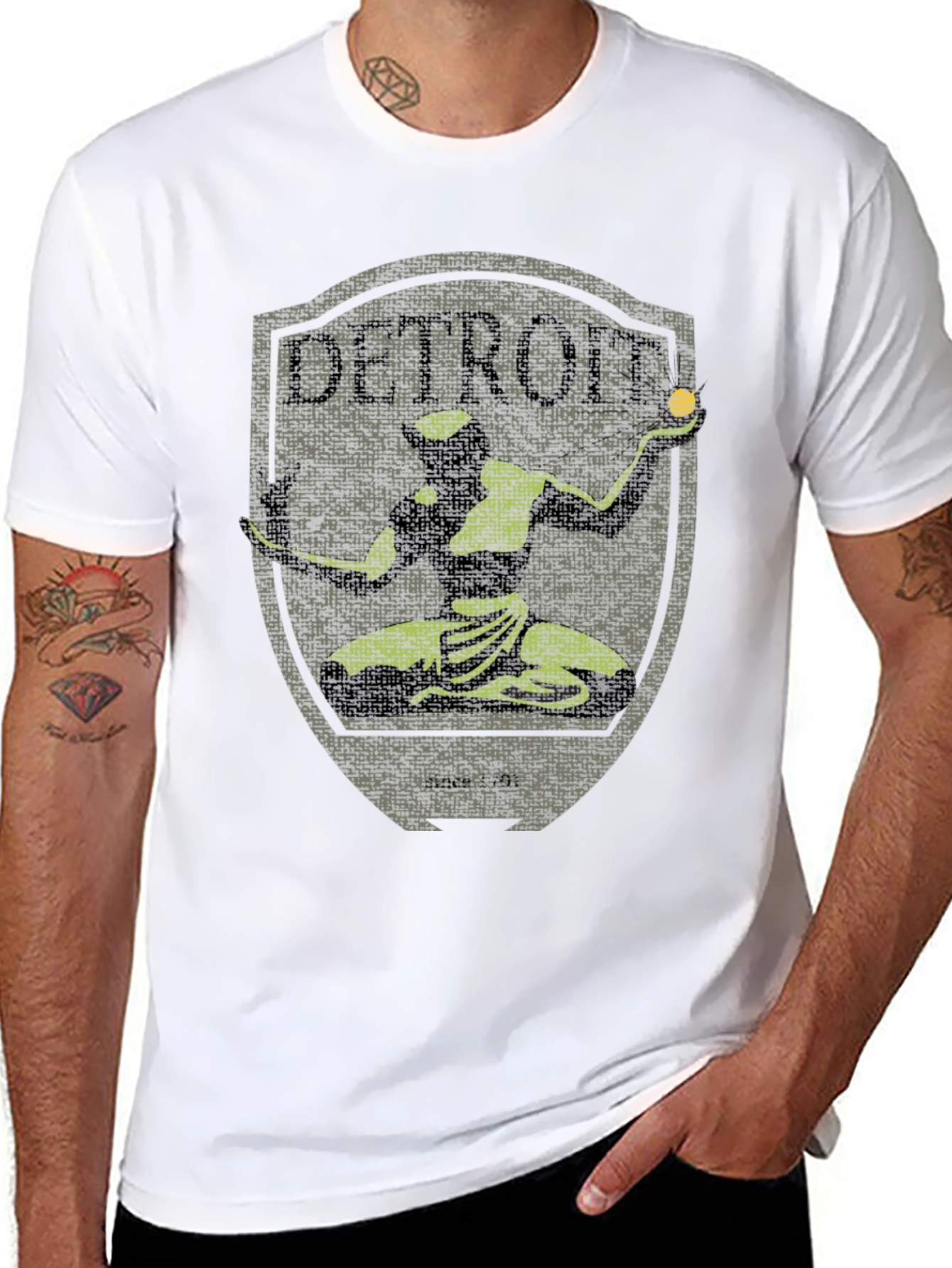 Detroit Established 1701 Graphic T-Shirt