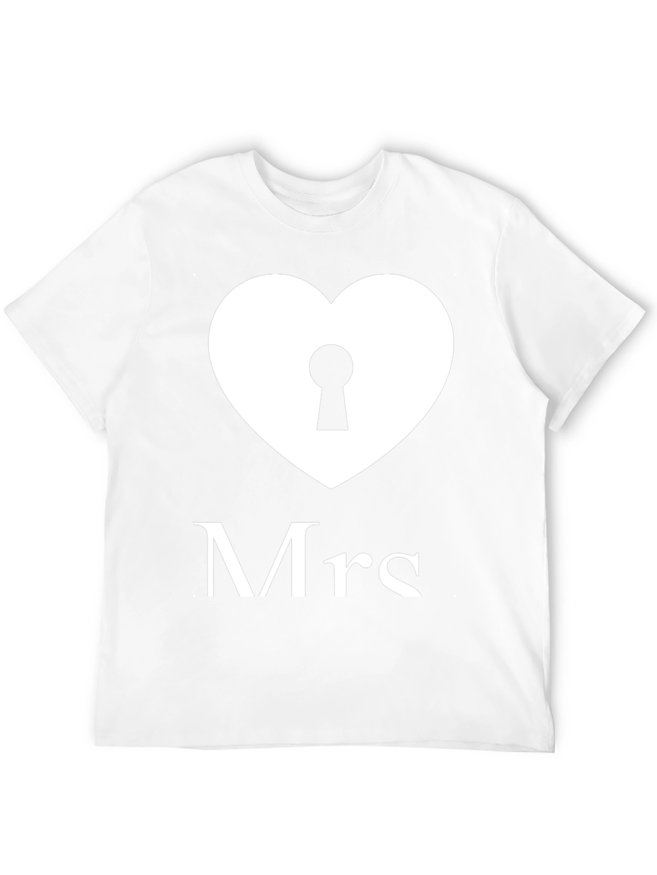 Mrs. Heart Lock T-Shirt - Perfect Wedding Gift