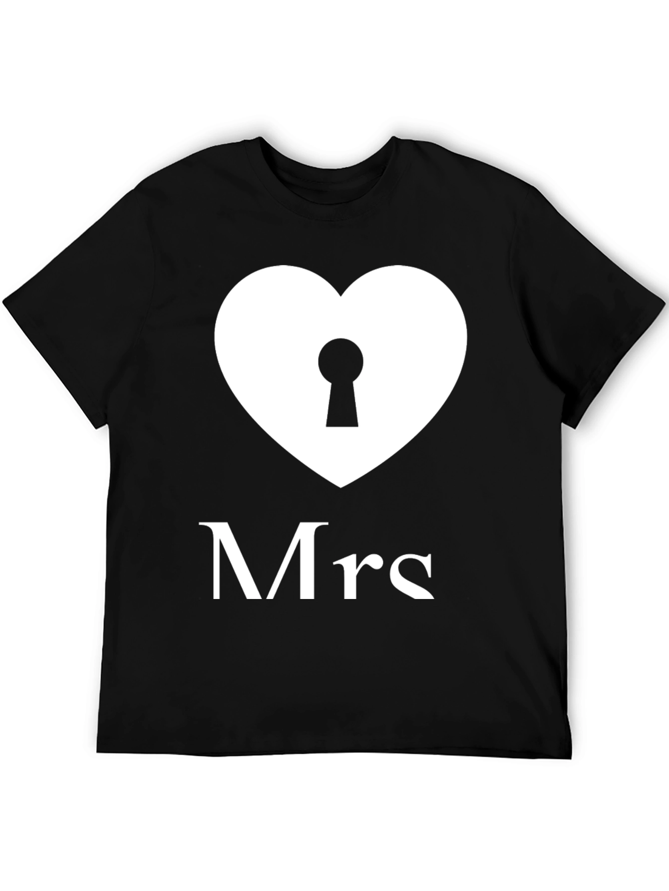 Mrs. Heart Lock T-Shirt - Perfect Wedding Gift