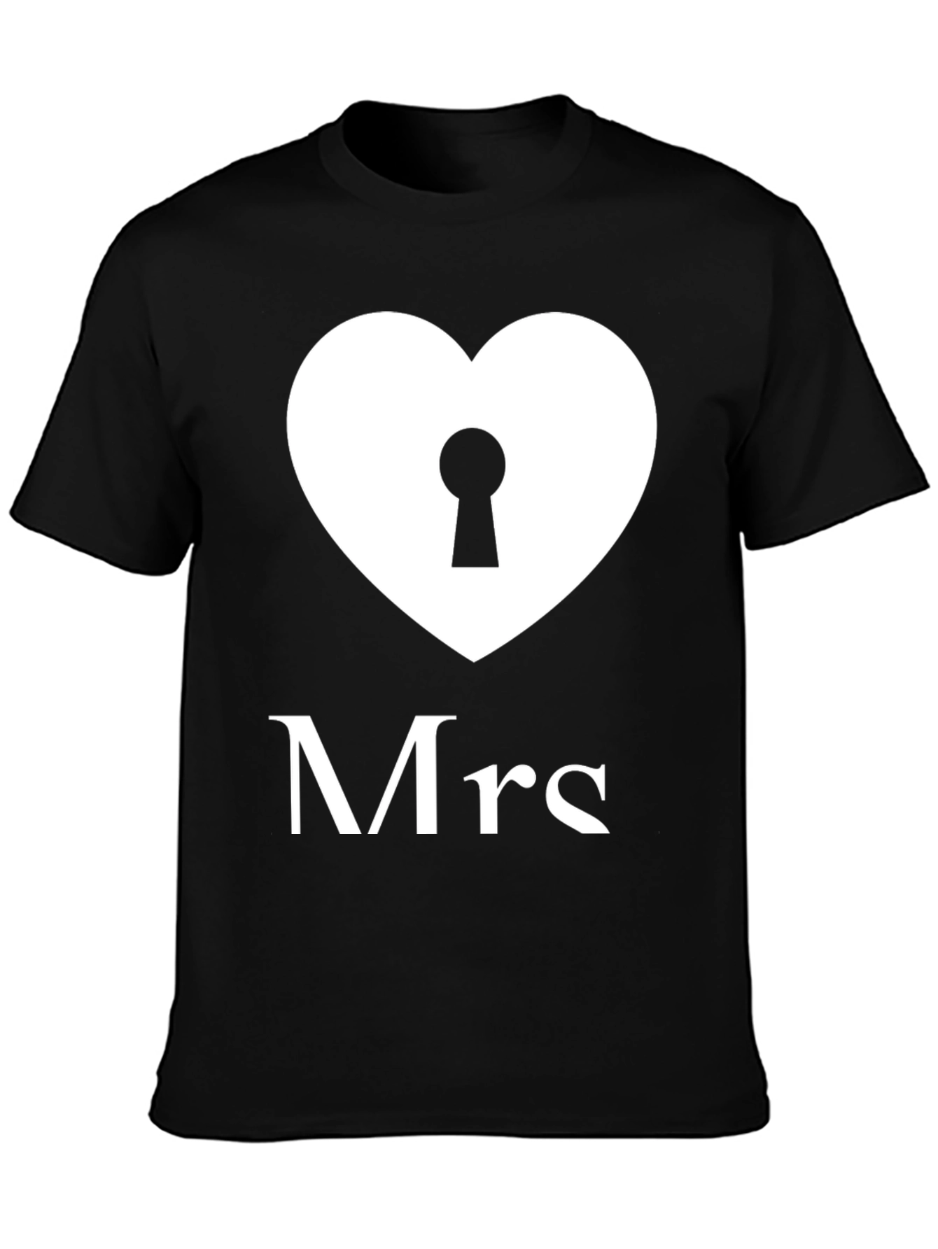 Mrs. Heart Lock T-Shirt - Perfect Wedding Gift