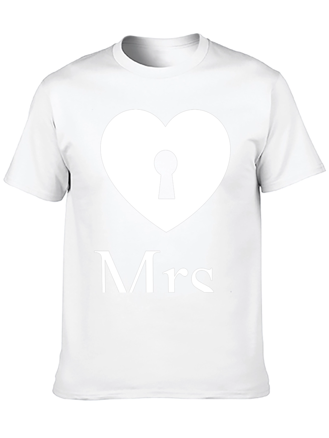 Mrs. Heart Lock T-Shirt - Perfect Wedding Gift