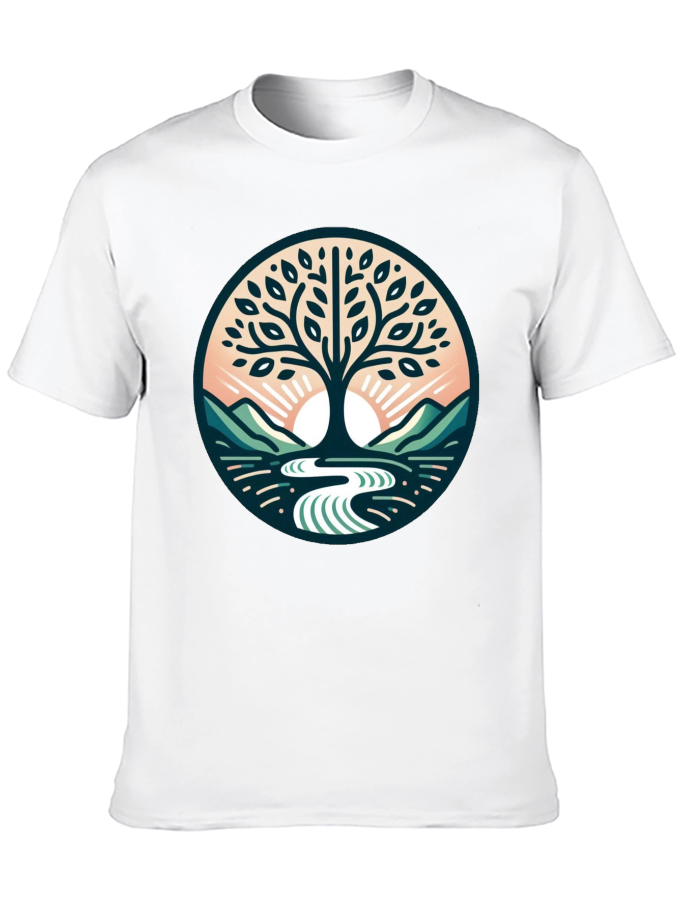 Nature Tree of Life Graphic Black Tee