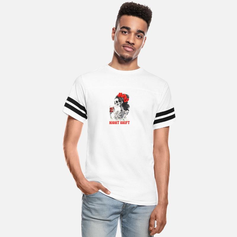 Night Shift Nurse Squad Skeleton Coffee Groovy