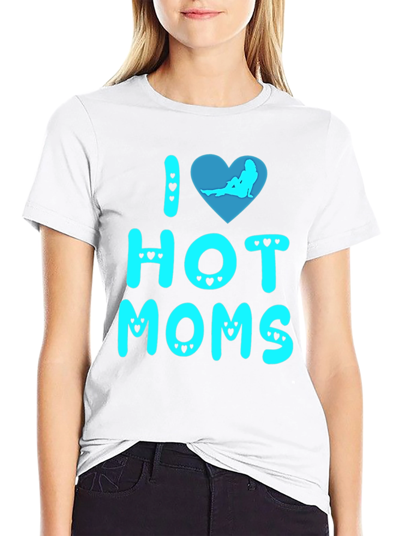 I Heart Hot Moms Graphic Tee