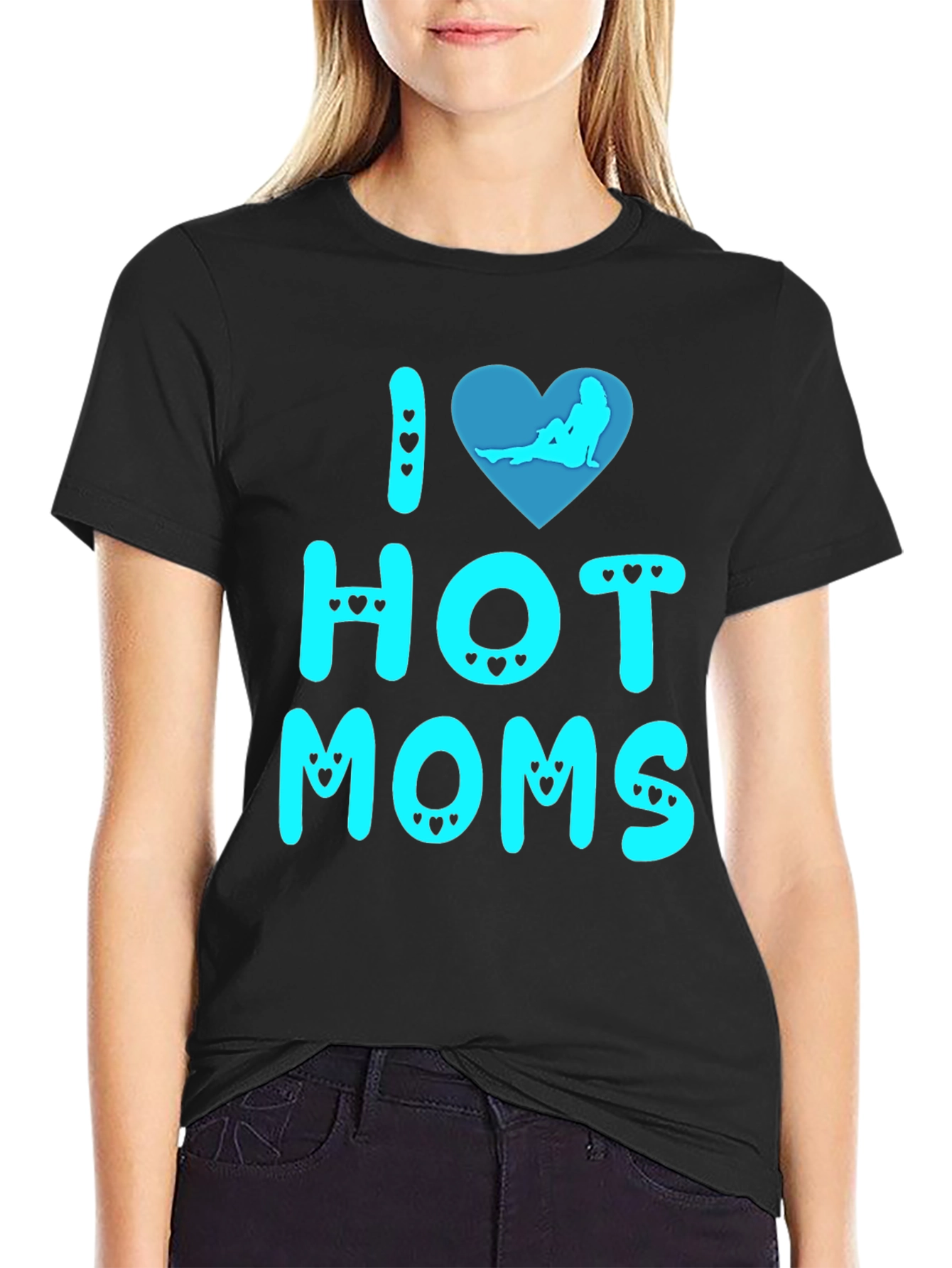 I Heart Hot Moms Graphic Tee