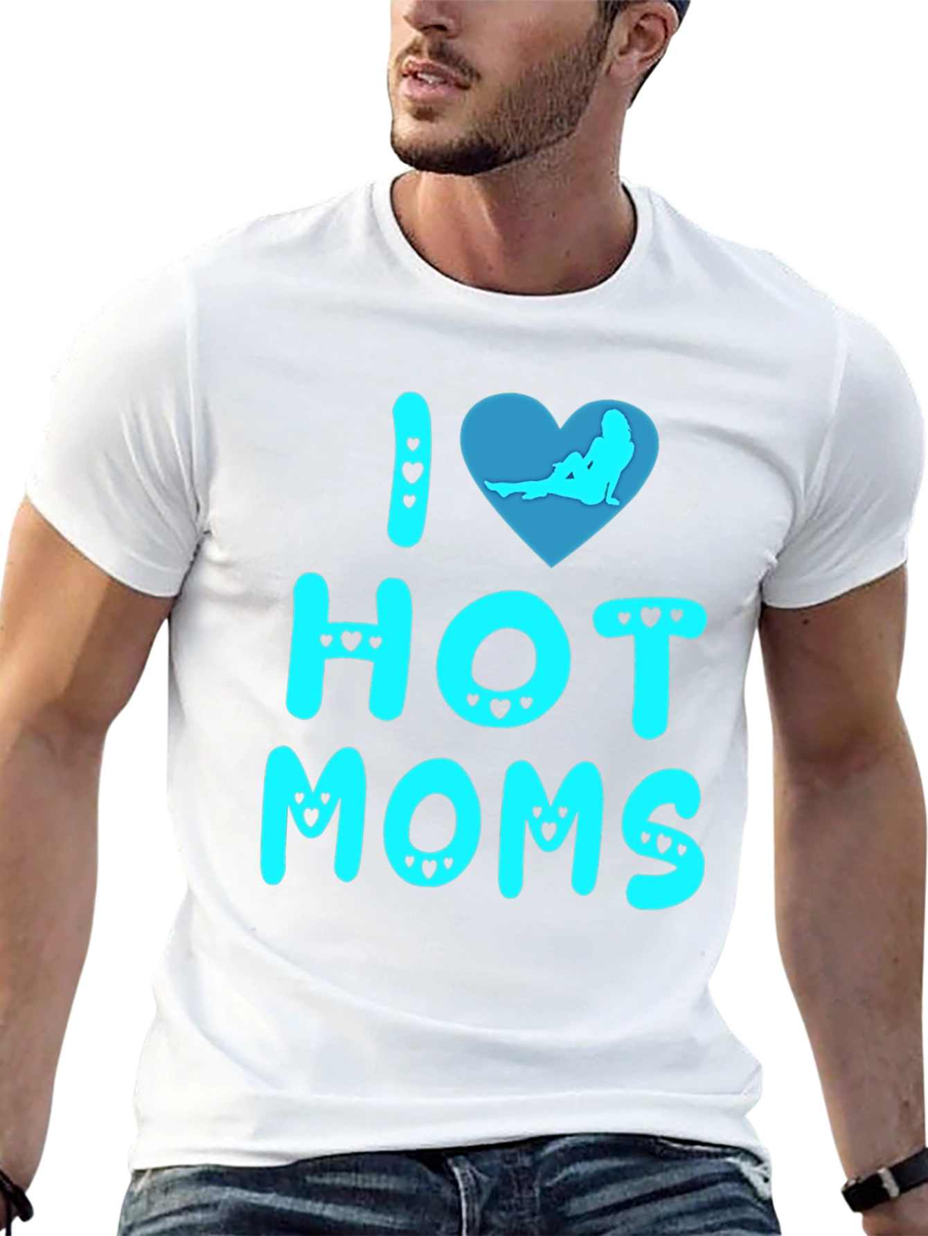I Heart Hot Moms Graphic Tee
