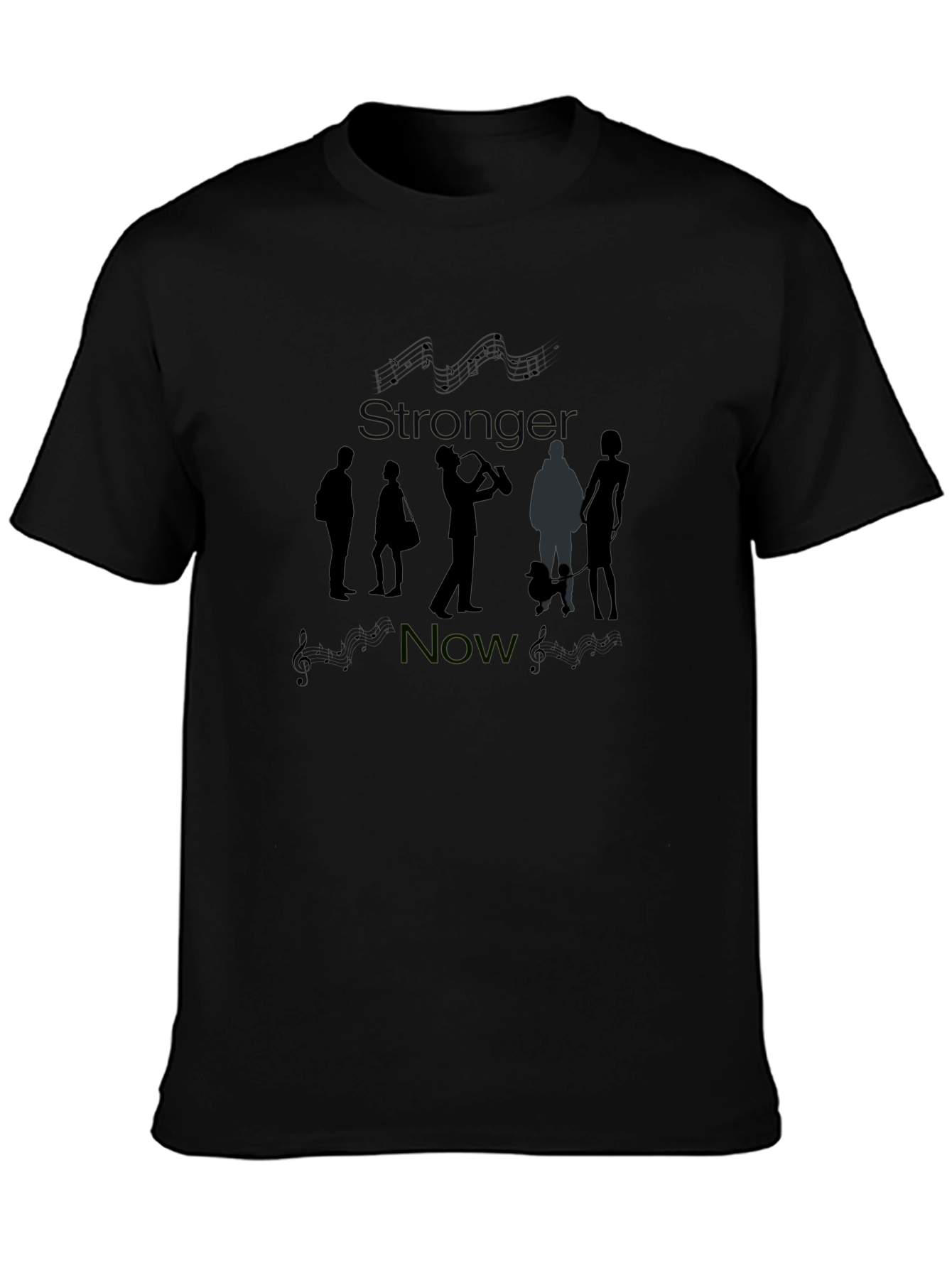 Stronger Now Graphic Tee - Unisex Black T-Shirt