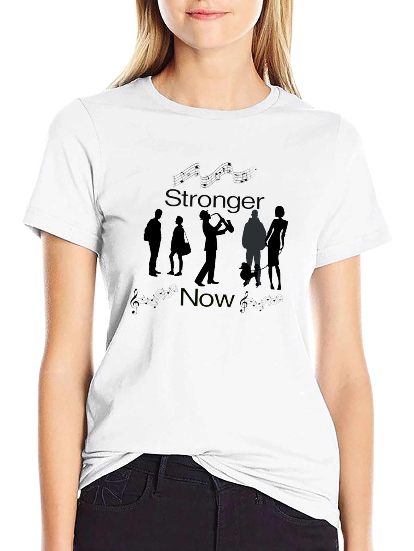 Stronger Now Graphic Tee - Unisex Black T-Shirt