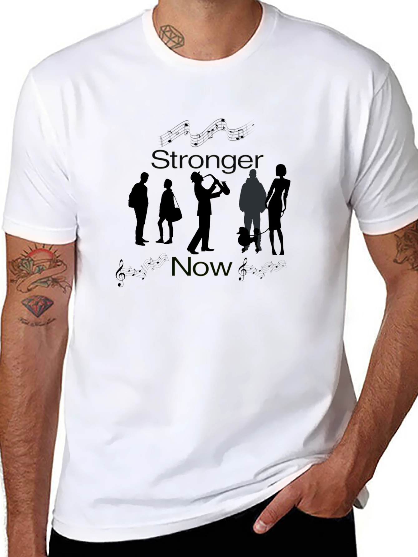 Stronger Now Graphic Tee - Unisex Black T-Shirt