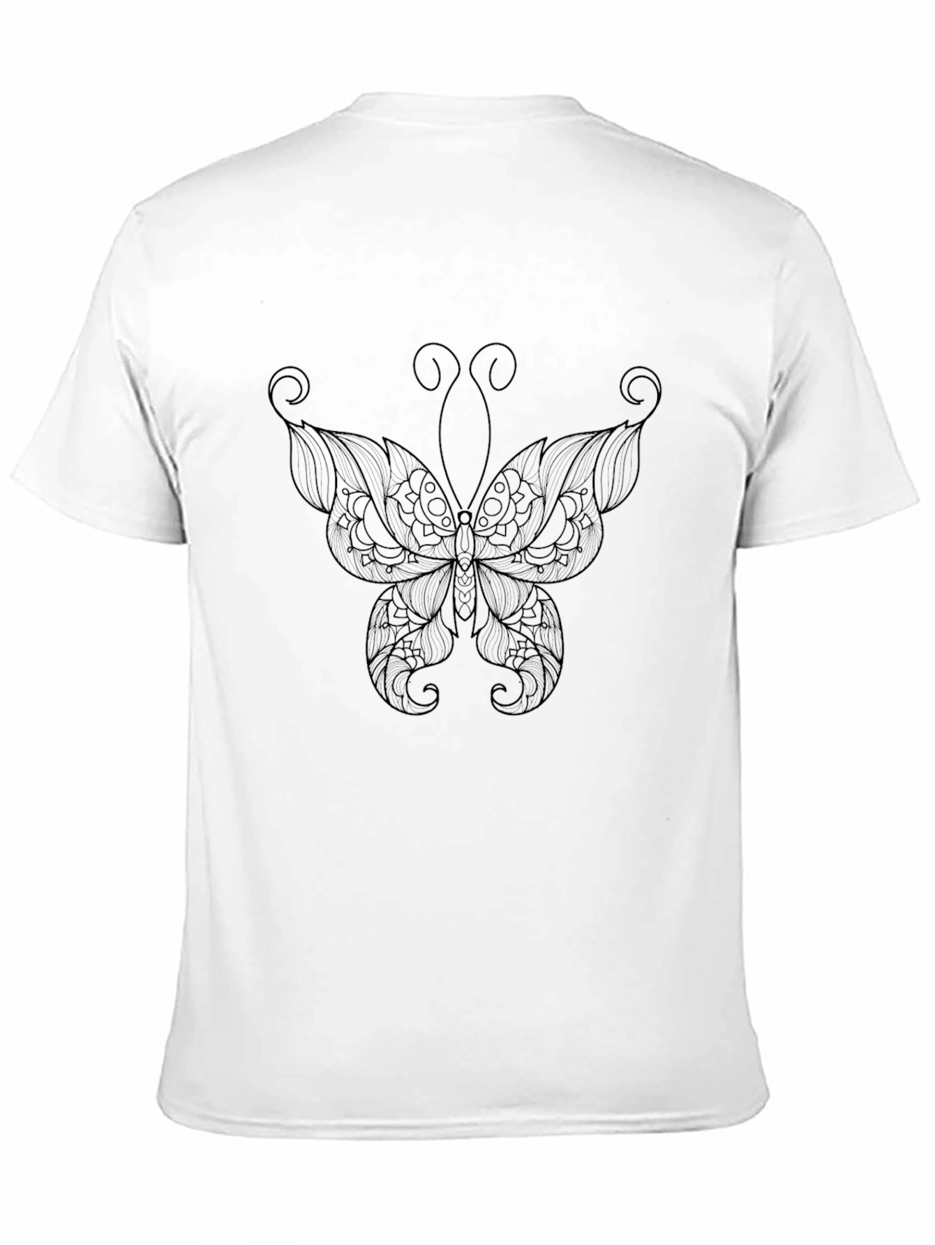 Butterfly Graphic Black T-Shirt - Stylish & Unique