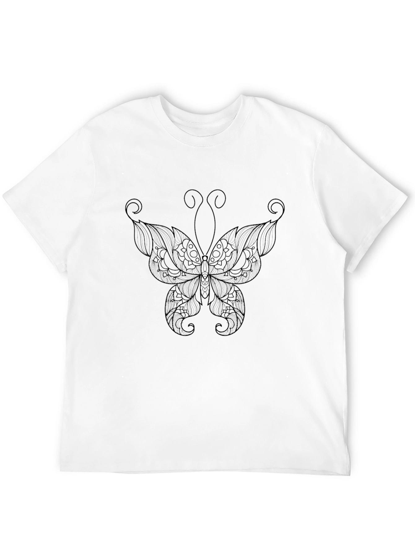 Butterfly Graphic Black T-Shirt - Stylish & Unique