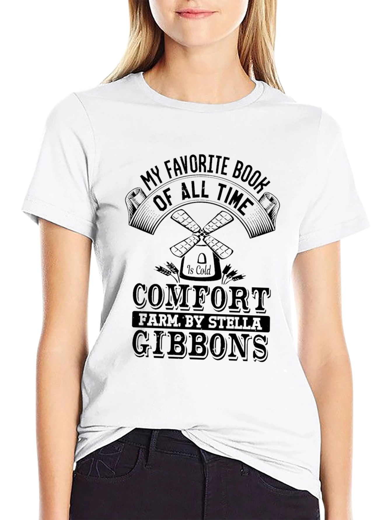 Comfort Farm Stella Gibbons Black T-Shirt
