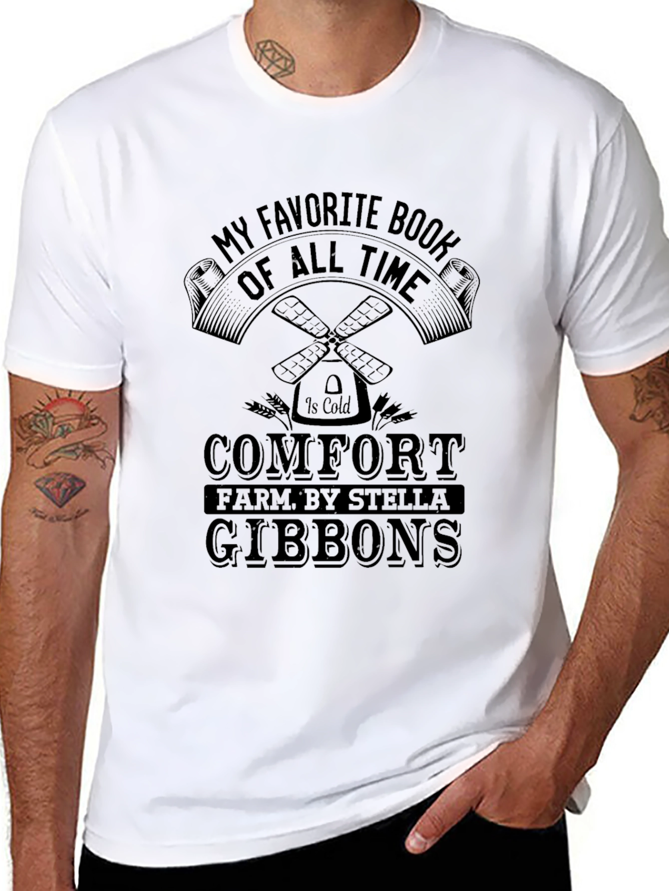 Comfort Farm Stella Gibbons Black T-Shirt