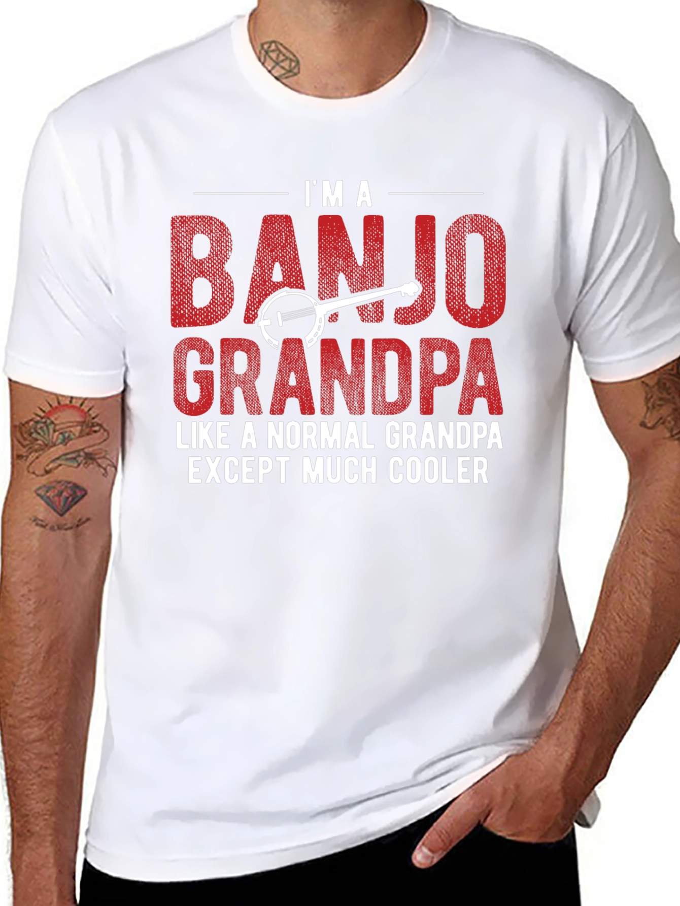 Banjo Grandpa T-Shirt - Cooler Than Normal!