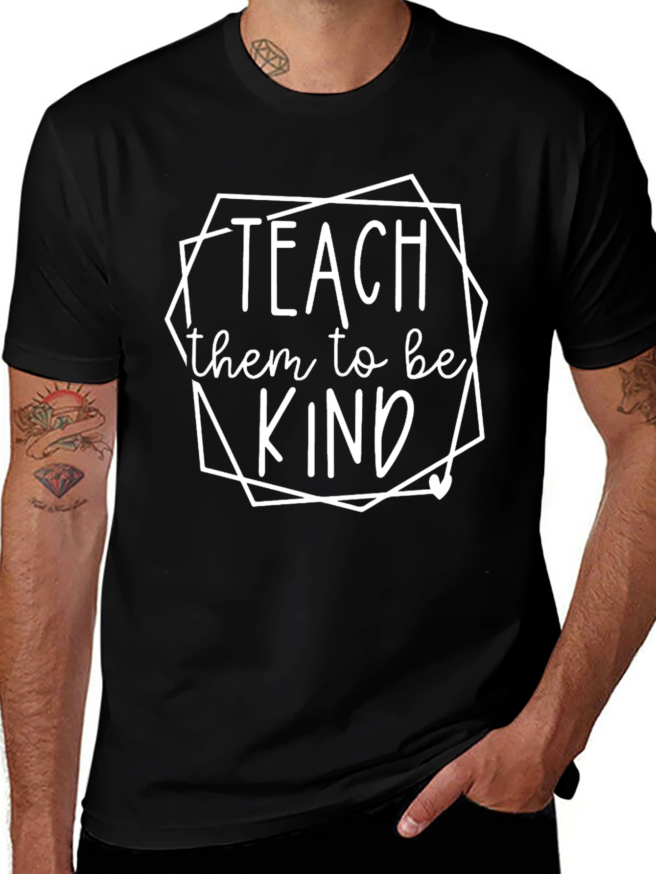 Teach Them To Be Kind Graphic T-Shirt