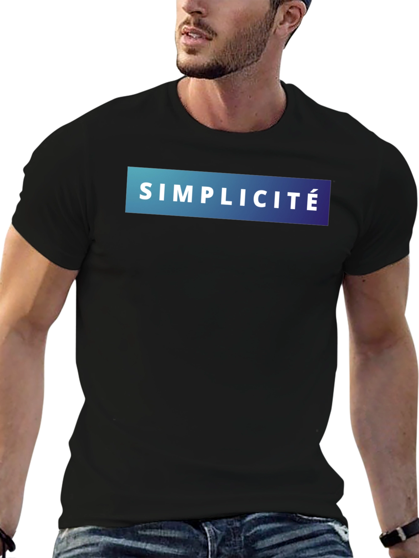 Simplicité Gradient Graphic Tee