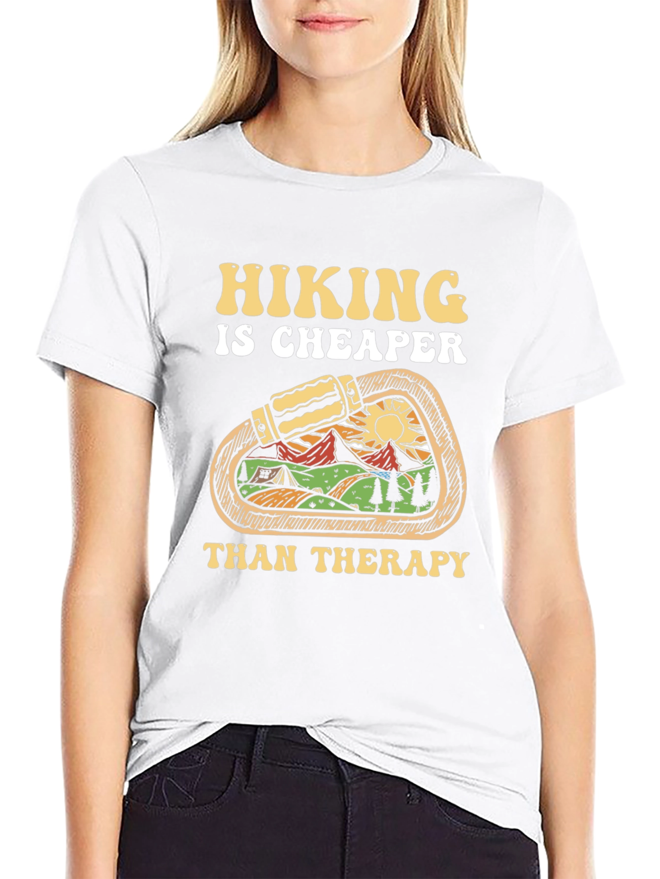Hiking is Cheaper Than Therapy T-Shirt