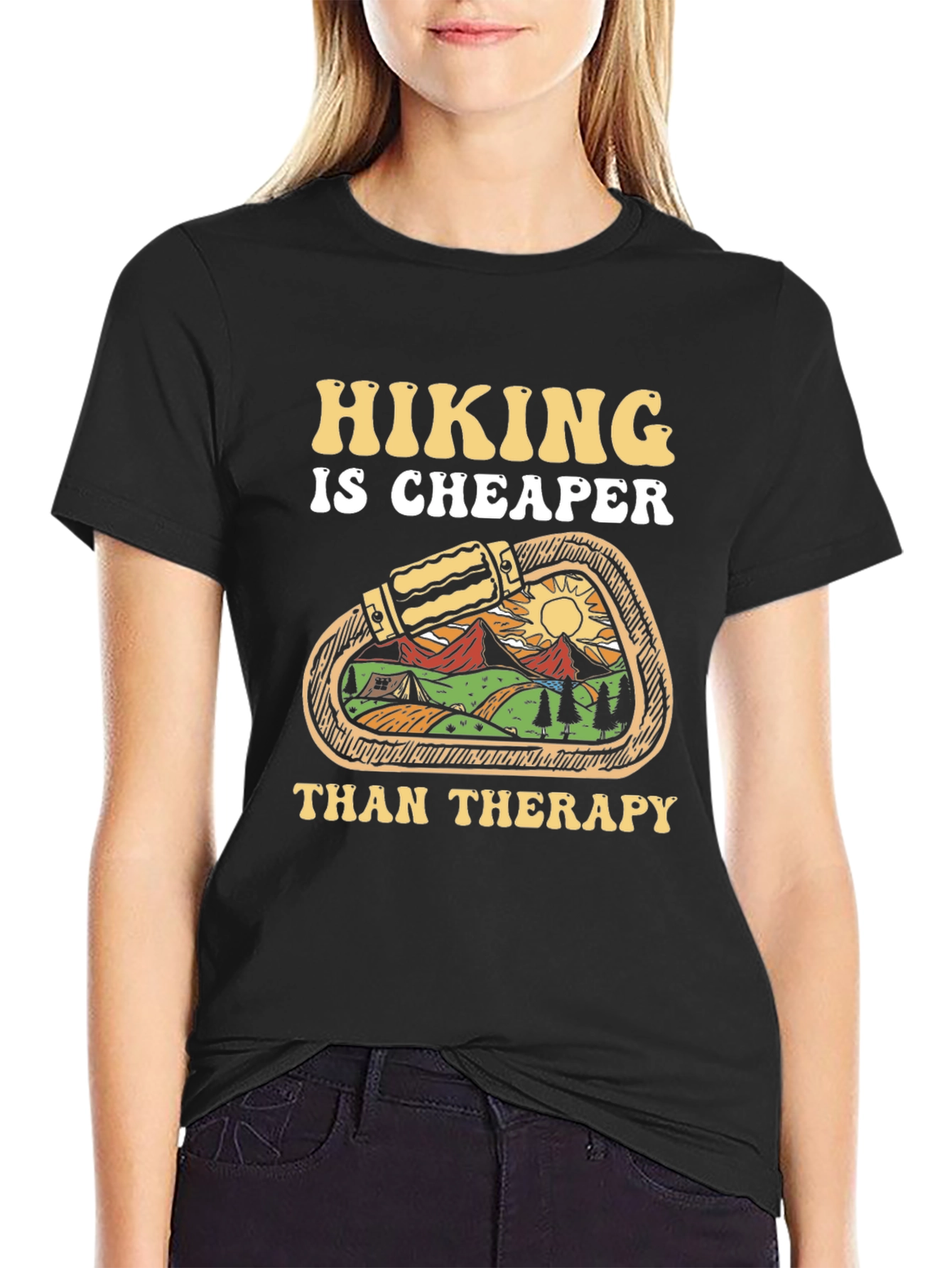 Hiking is Cheaper Than Therapy T-Shirt