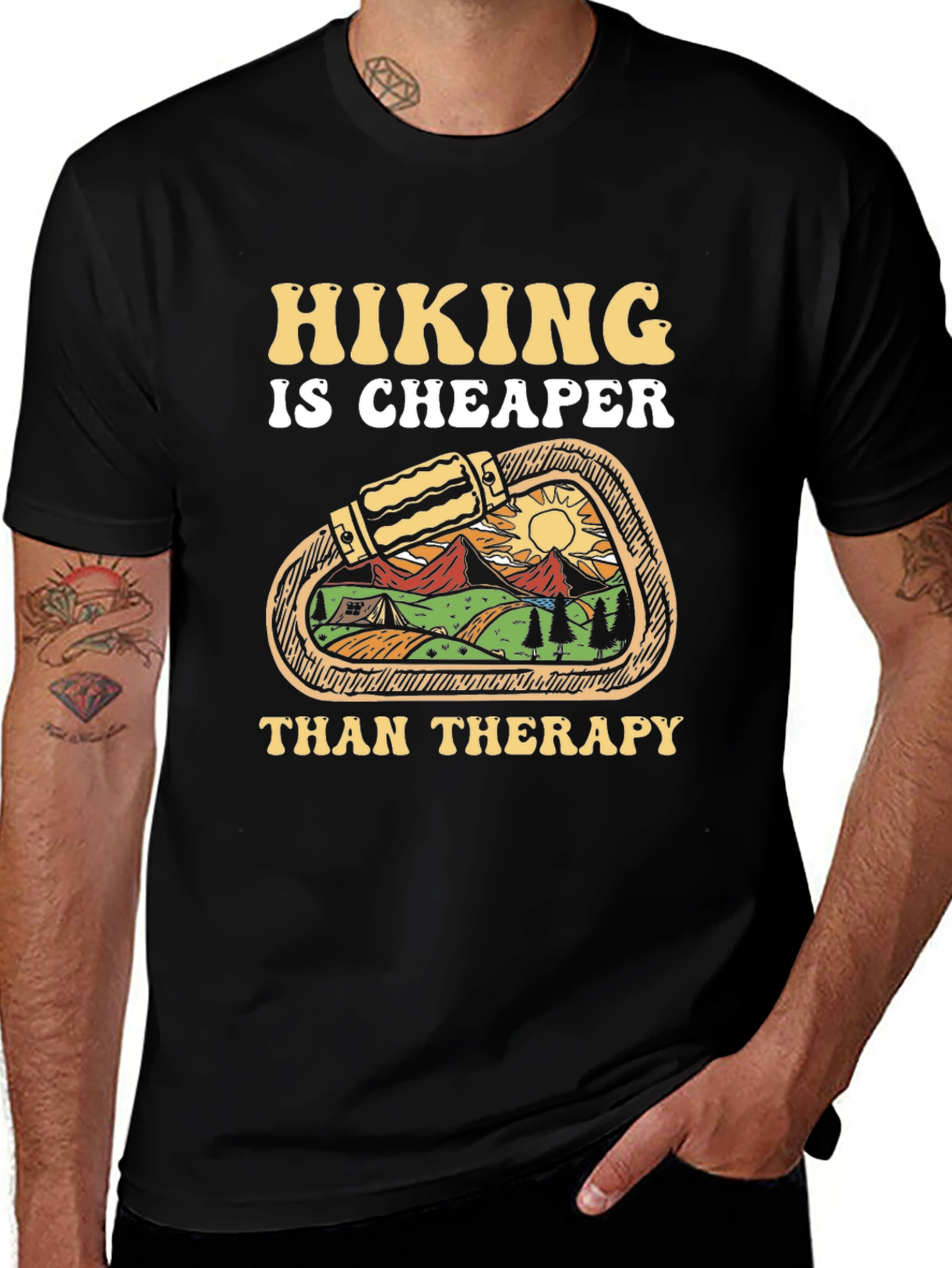Hiking is Cheaper Than Therapy T-Shirt
