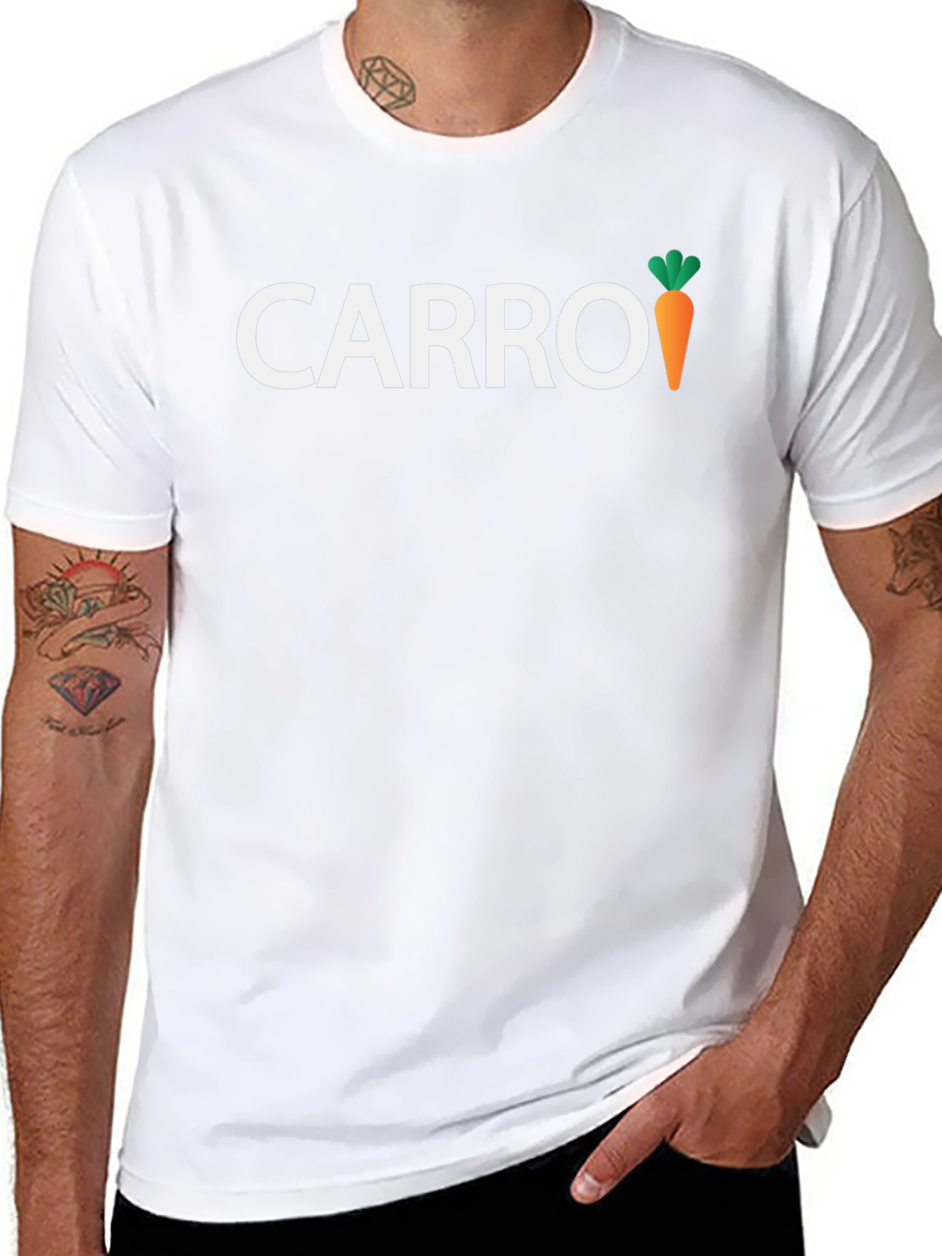 Carrot Graphic Tee - Mens Black T-Shirt