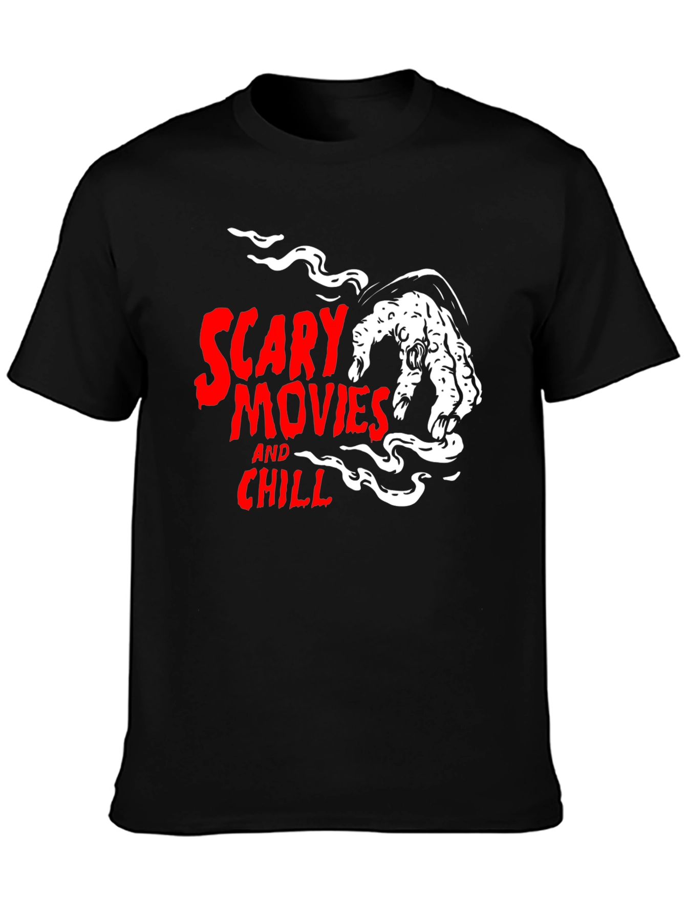 Scary Movies and Chill Graphic T-Shirt