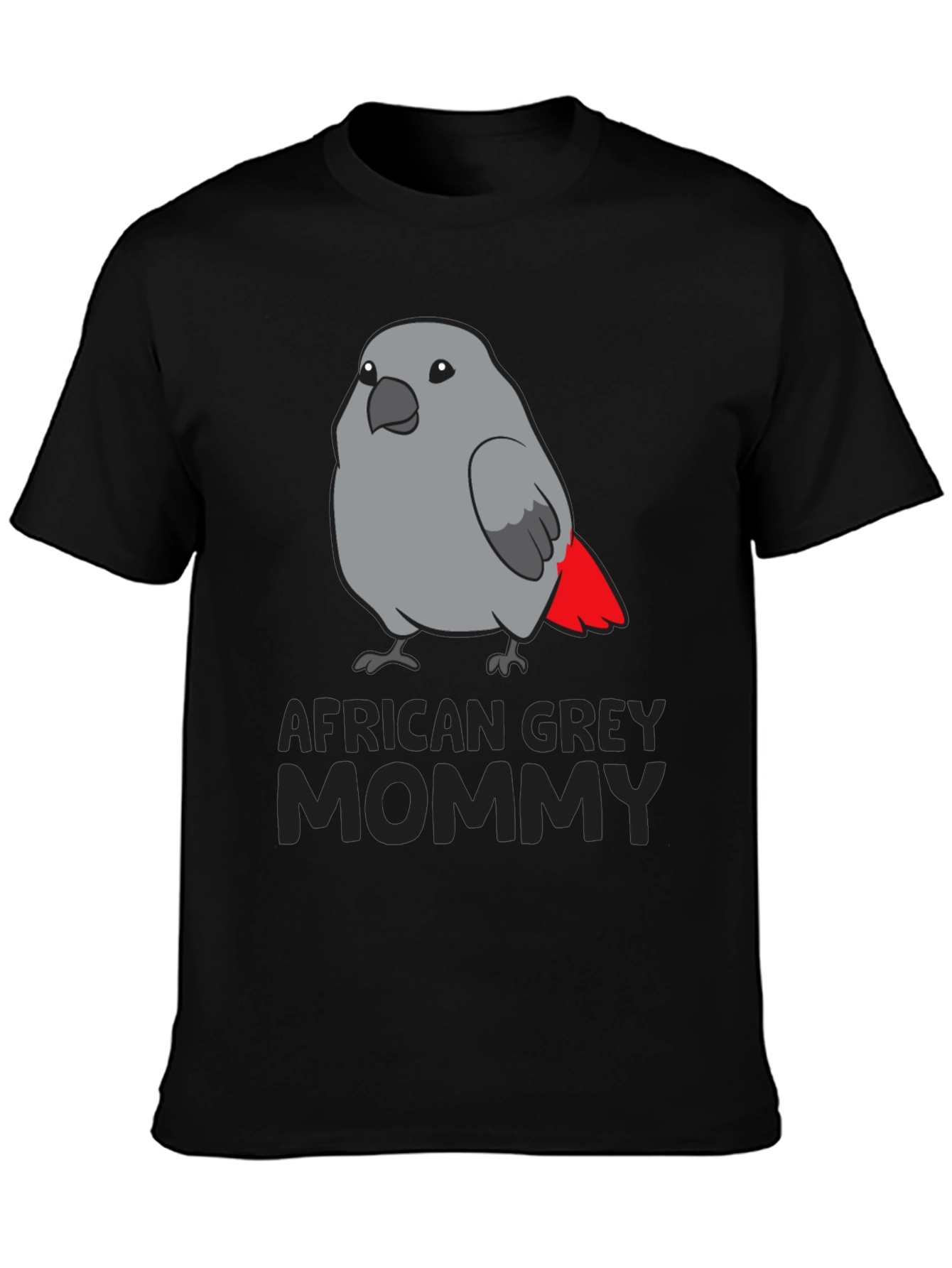 African Grey Parrot Mommy T-Shirt