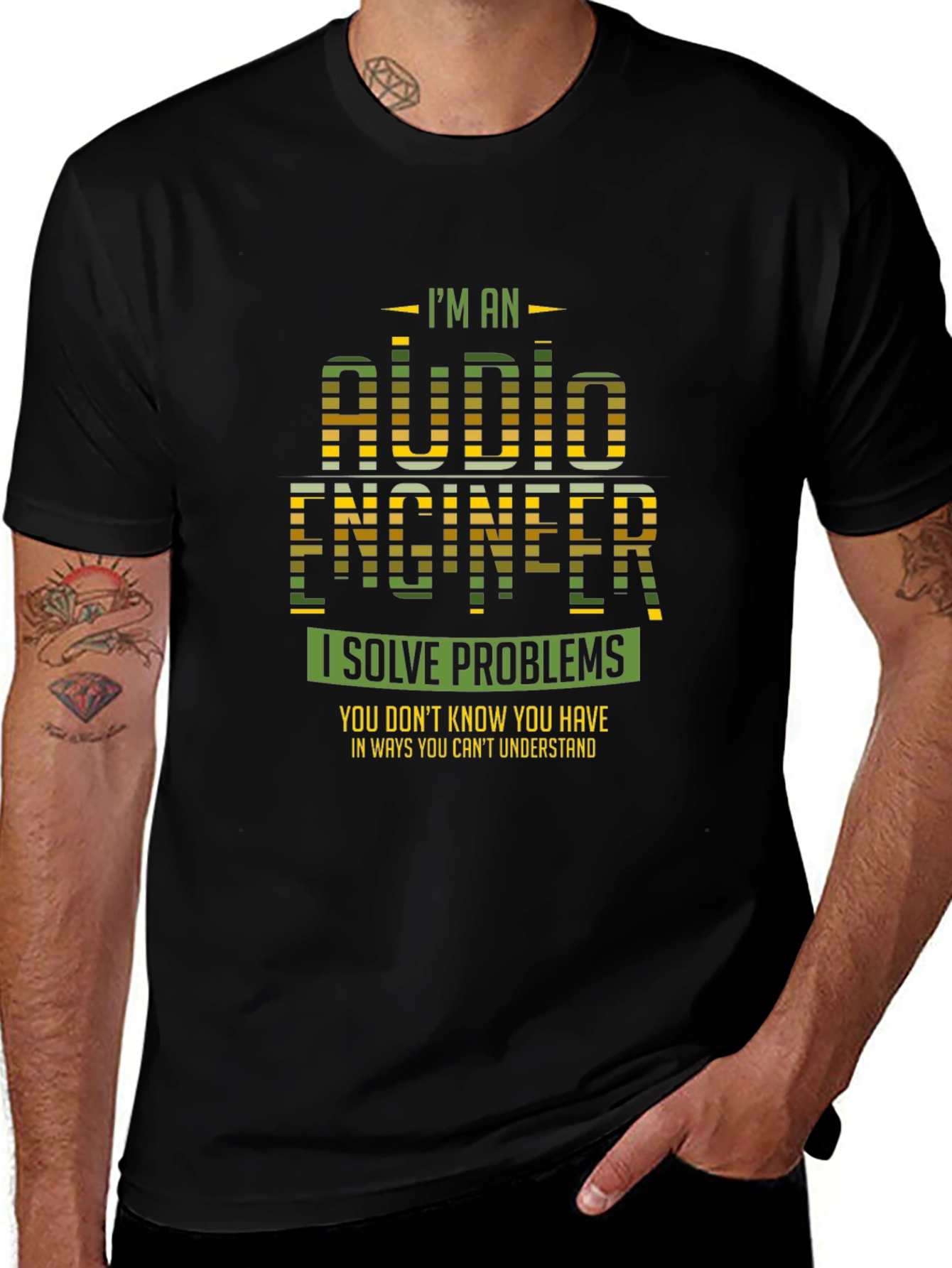 Audio Engineer T-Shirt - I Solve Problems Tee