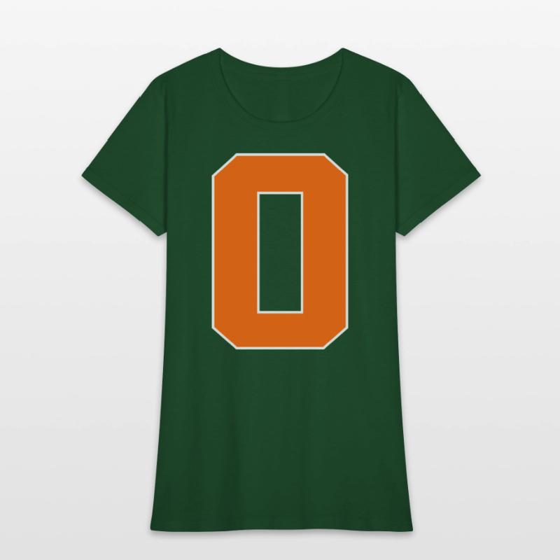 Number 0 Sports Orange