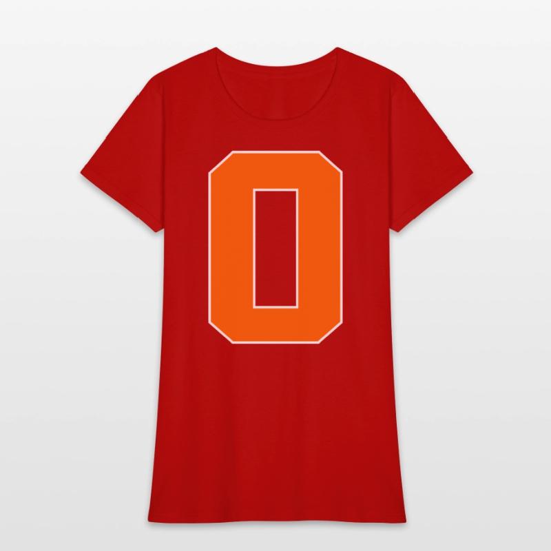 Number 0 Sports Orange