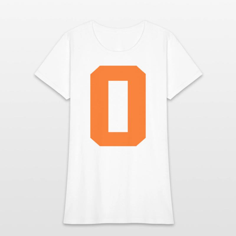 Number 0 Sports Orange