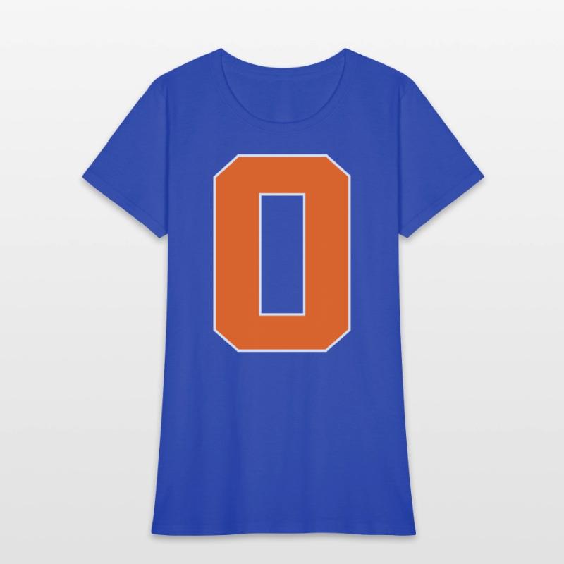 Number 0 Sports Orange