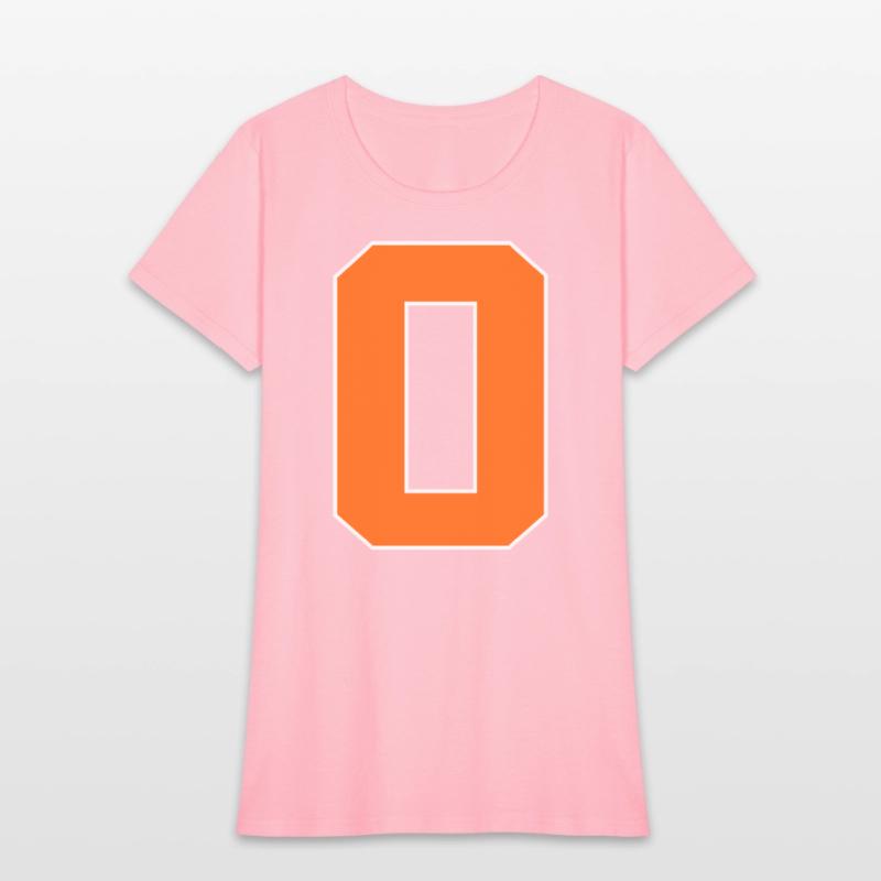 Number 0 Sports Orange