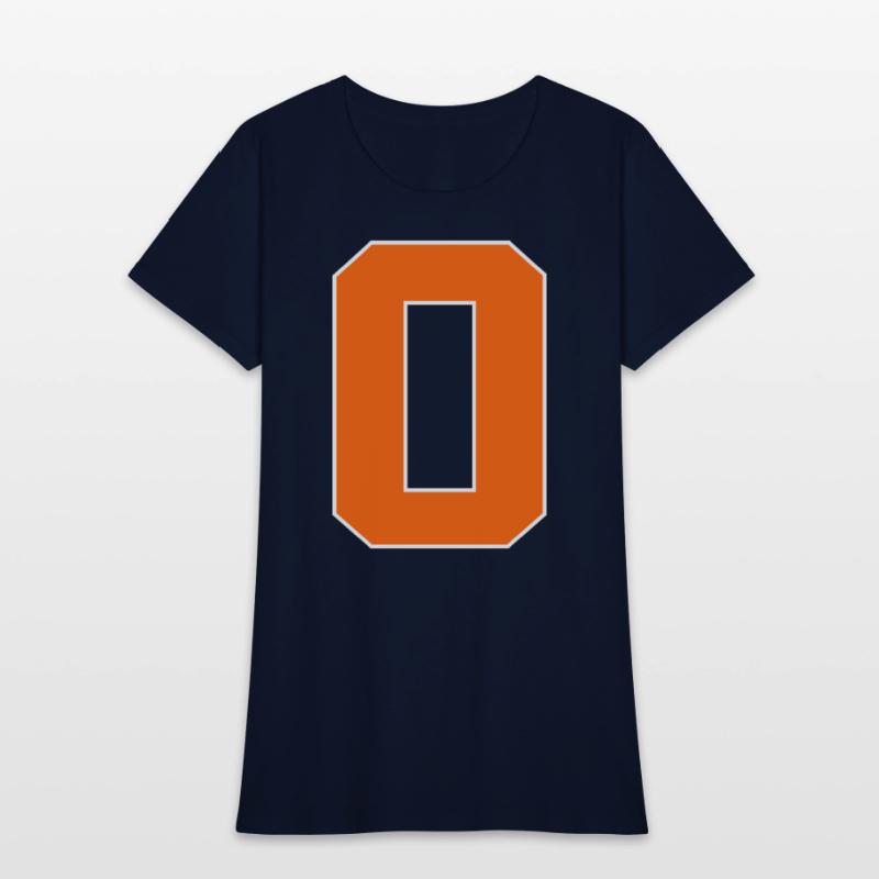 Number 0 Sports Orange