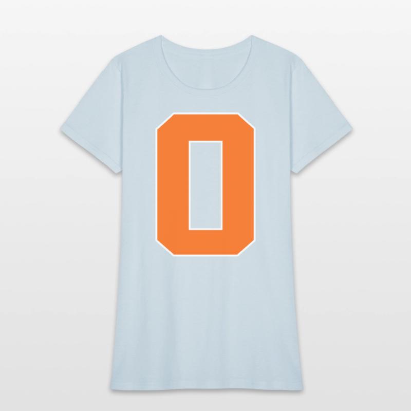 Number 0 Sports Orange