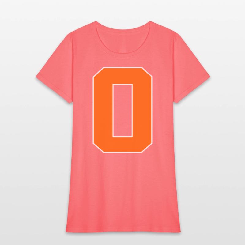Number 0 Sports Orange