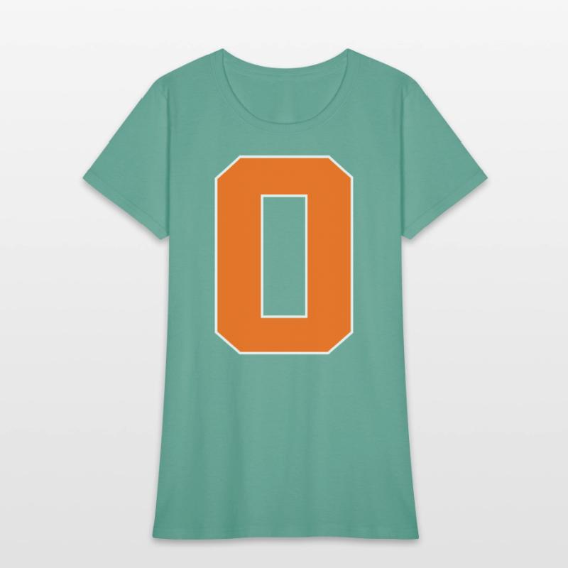 Number 0 Sports Orange