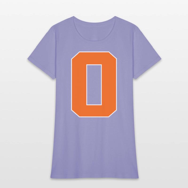 Number 0 Sports Orange