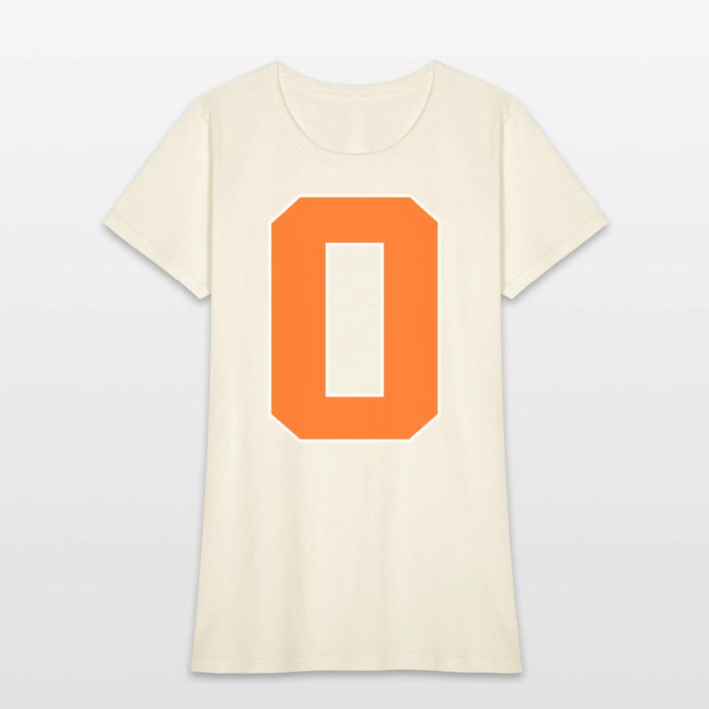 Number 0 Sports Orange