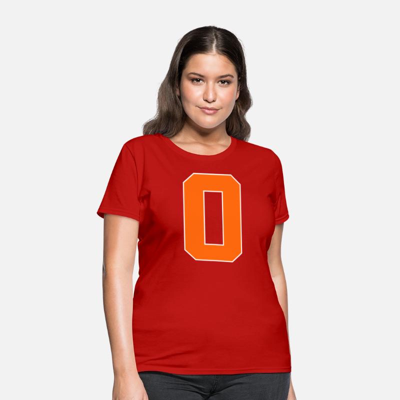 Number 0 Sports Orange