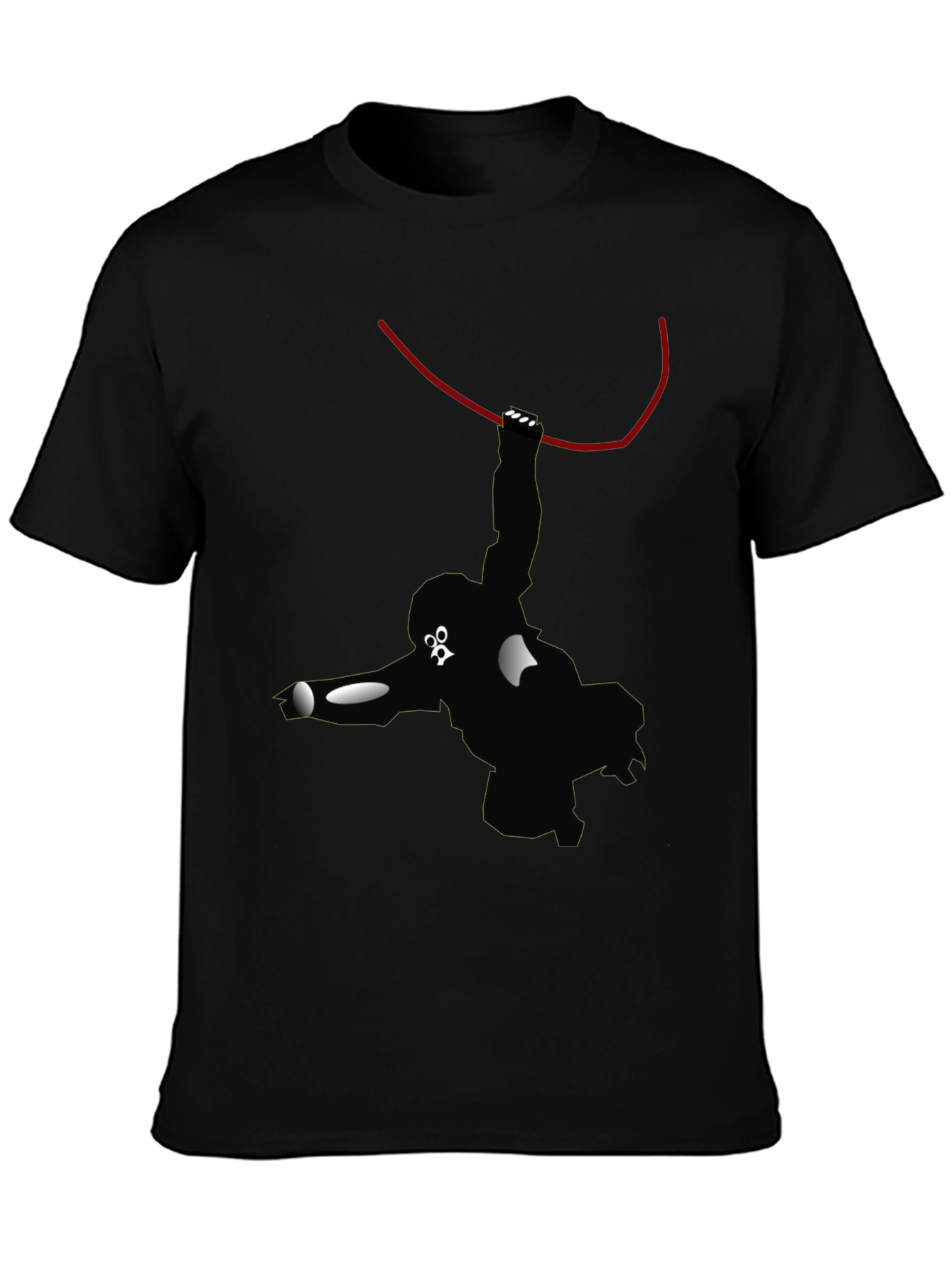 Monkey Graphic Black T-Shirt