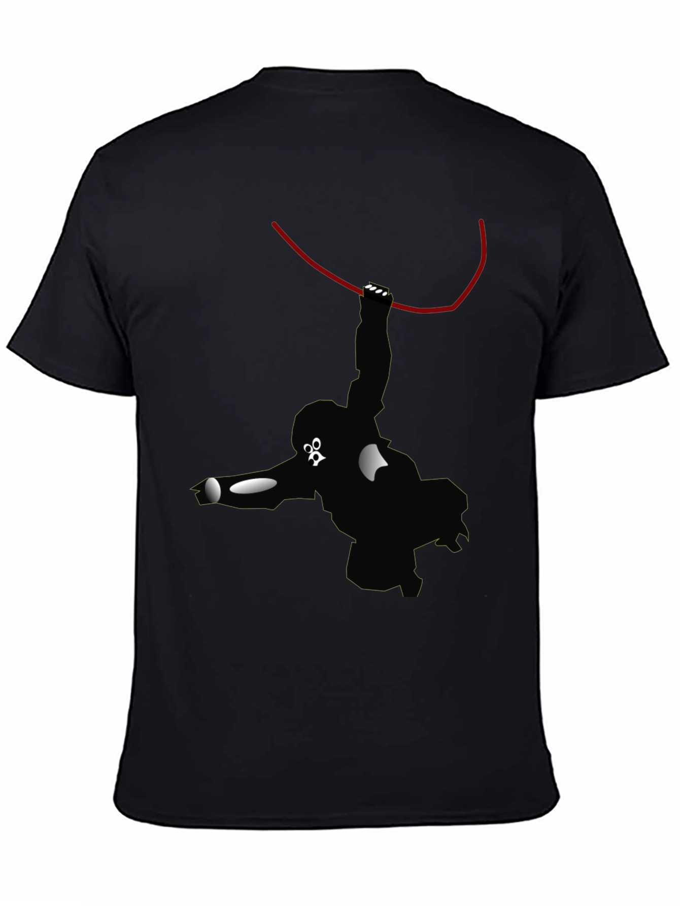 Monkey Graphic Black T-Shirt