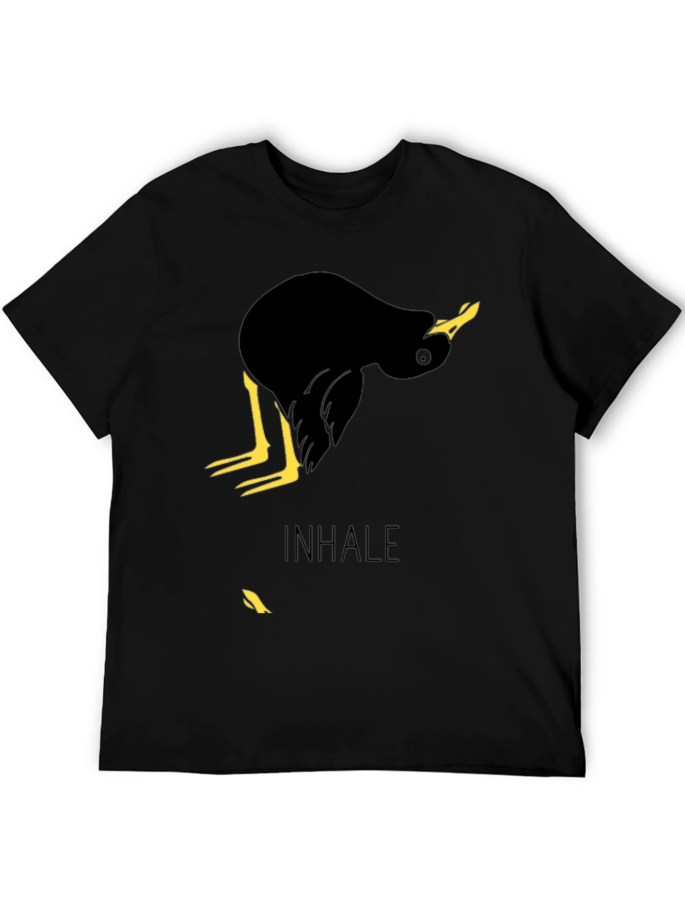 Inhale Duck Graphic Tee - Unique Bird Lover T-Shirt