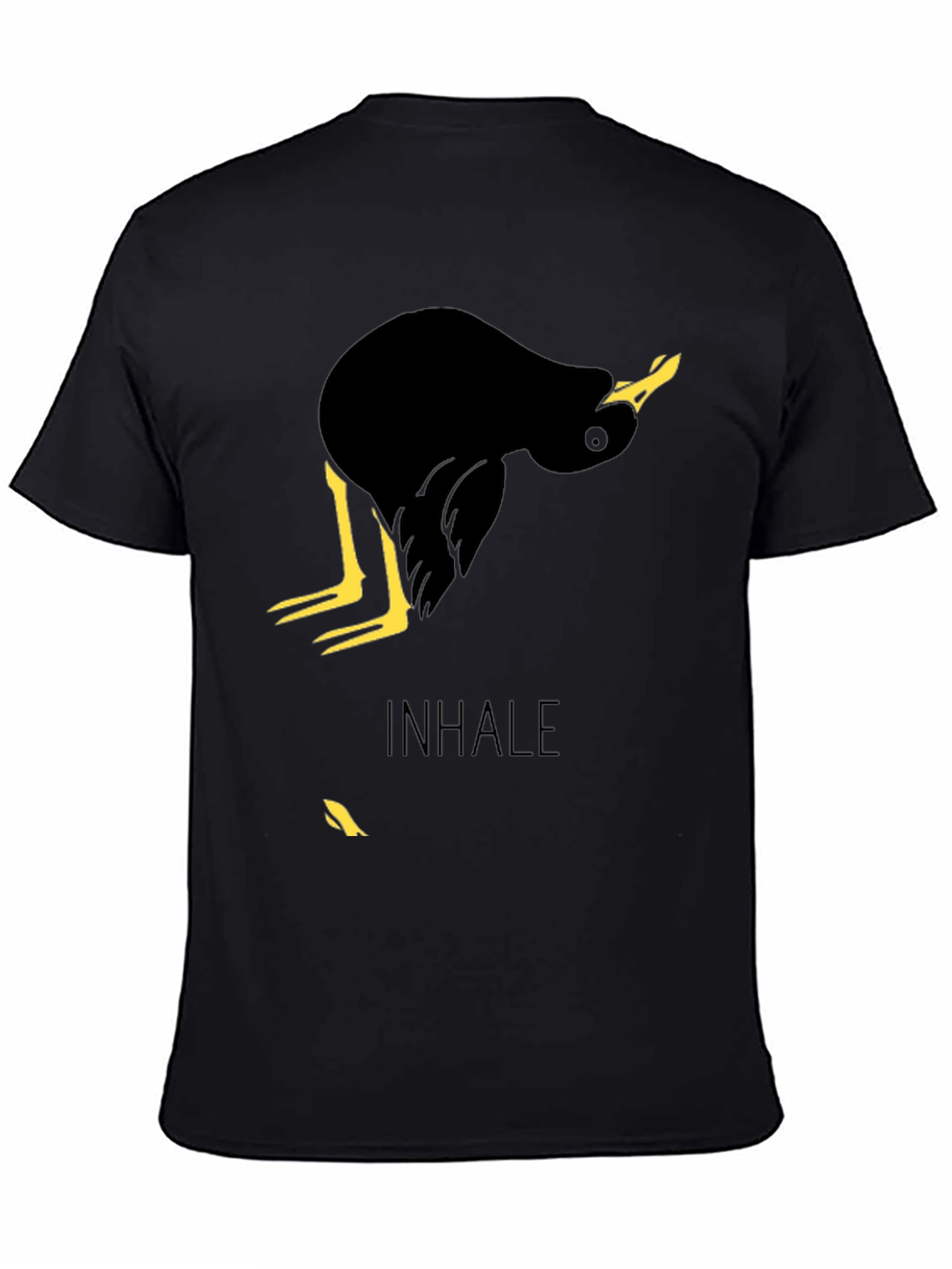 Inhale Duck Graphic Tee - Unique Bird Lover T-Shirt