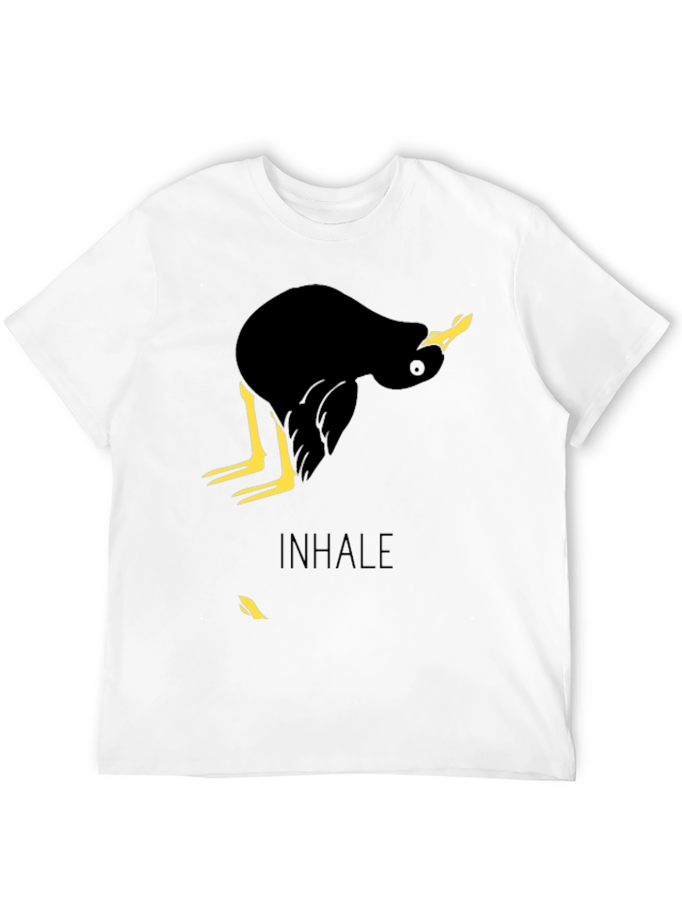 Inhale Duck Graphic Tee - Unique Bird Lover T-Shirt